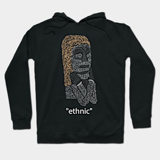 line art ethnic Hoodie